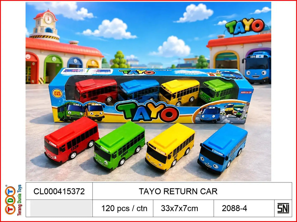 TAYO RETURN CAR

TAGS : KENDARAAN MAINAN MOBIL MOBILAN DIECAST METAL BESI ALLOY SET ISI BANYAK PAKET KOLEKSI MINIATUR HOTWHEELS HOT WHEELS KONTAINER TRUK GARASI