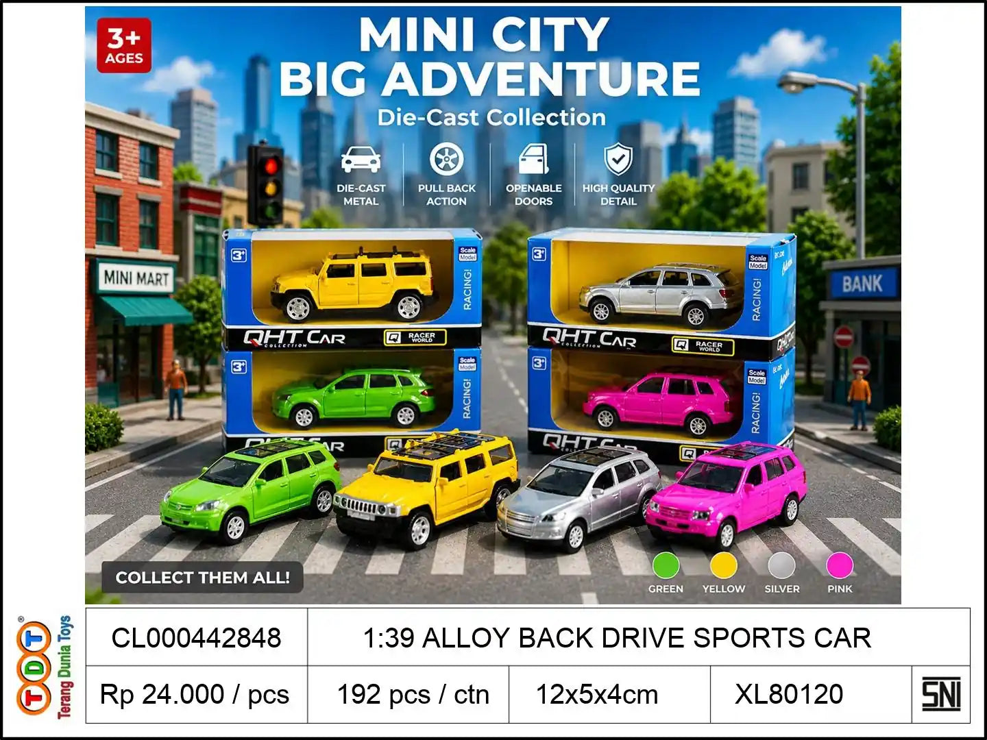 1:39 ALLOY BACK DRIVE SPORTS CAR