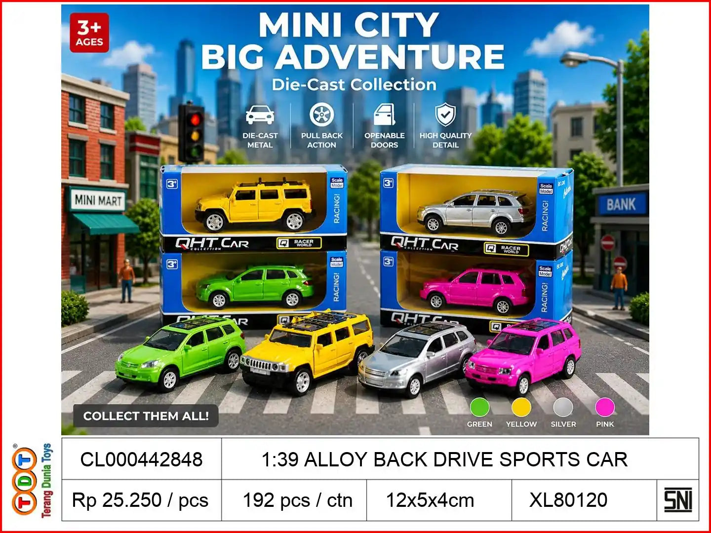 1:39 ALLOY BACK DRIVE SPORTS CAR