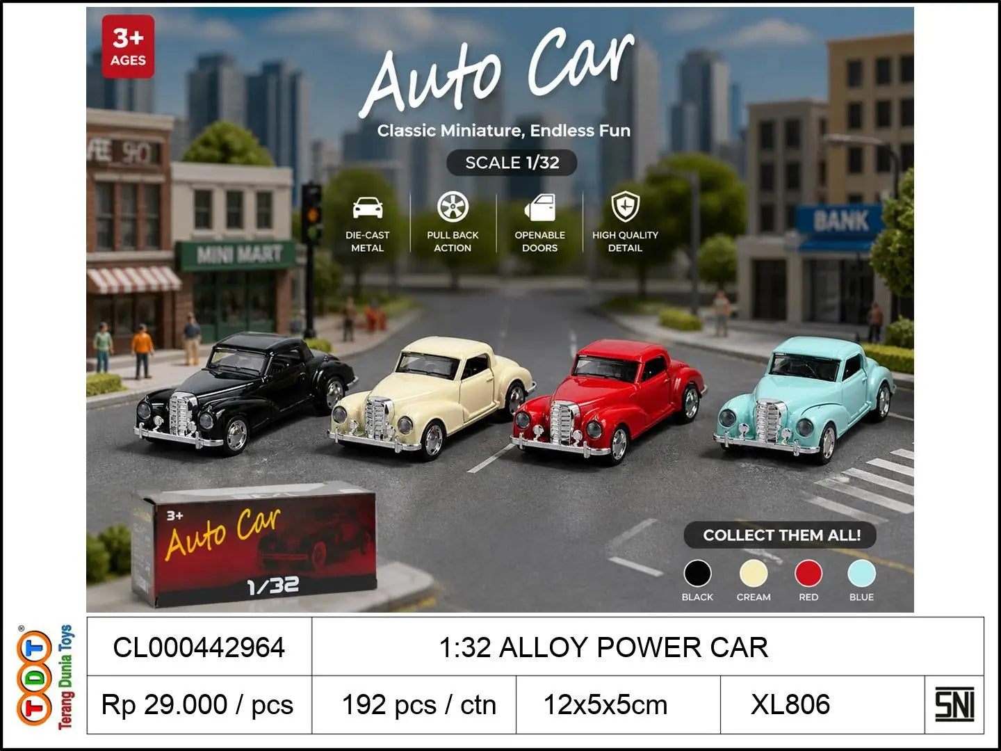 1:32 ALLOY POWER CAR