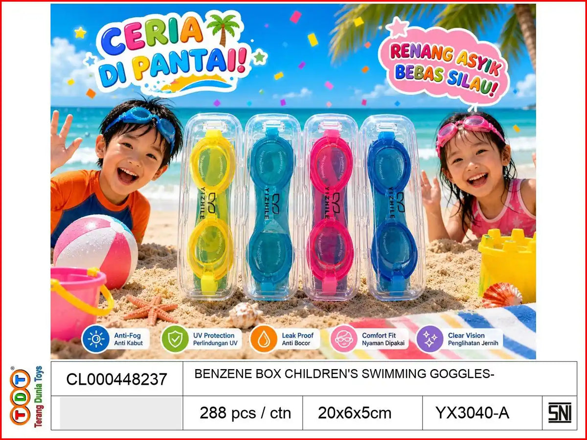 BENZENE BOX CHILDREN'S SWIMMING GOGGLES

TAGS : SWIM KACA MATA RENANG ANTIFOG PELAMPUNG DIVING