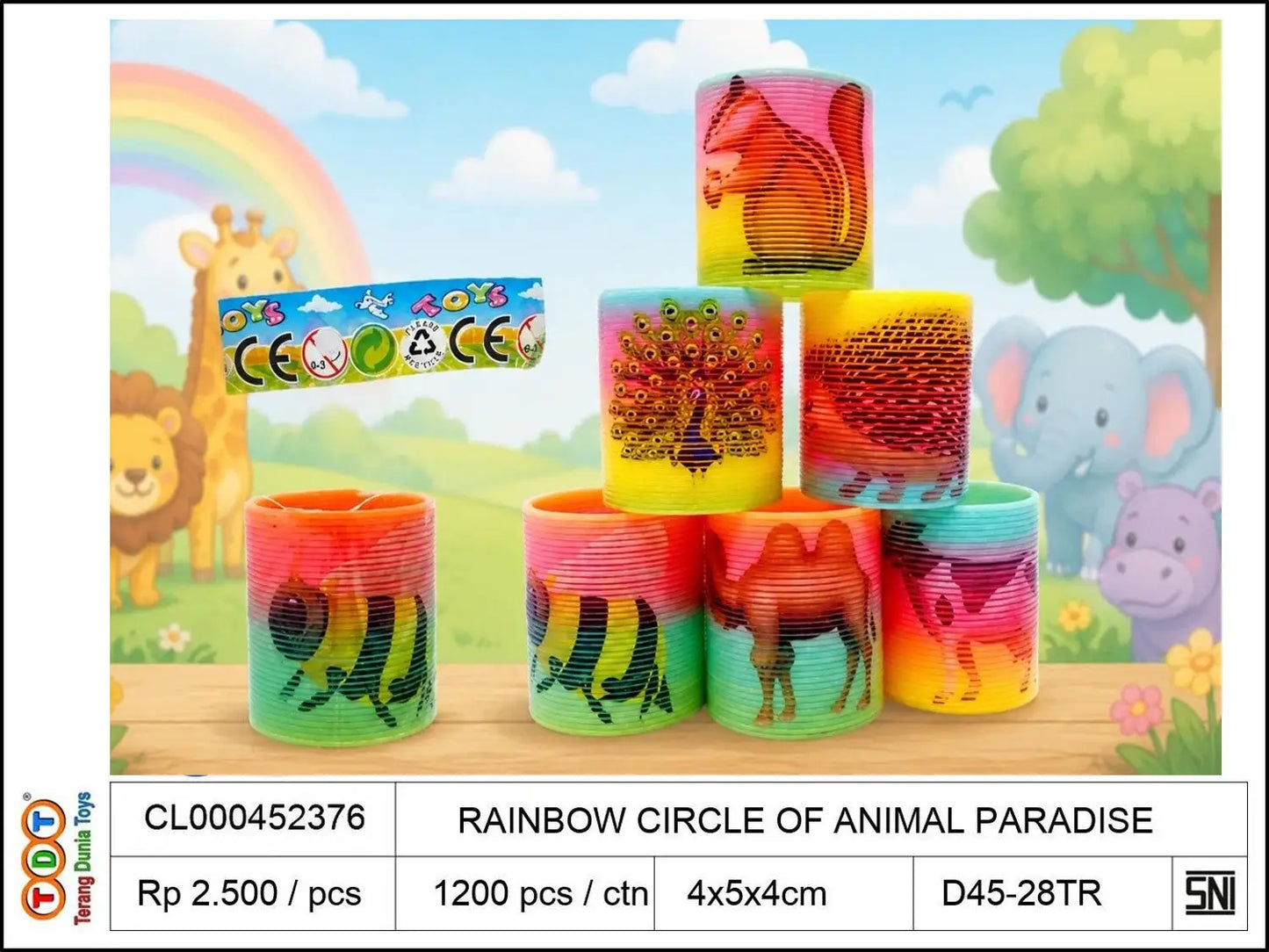 RAINBOW CIRCLE OF ANIMAL PARADISE