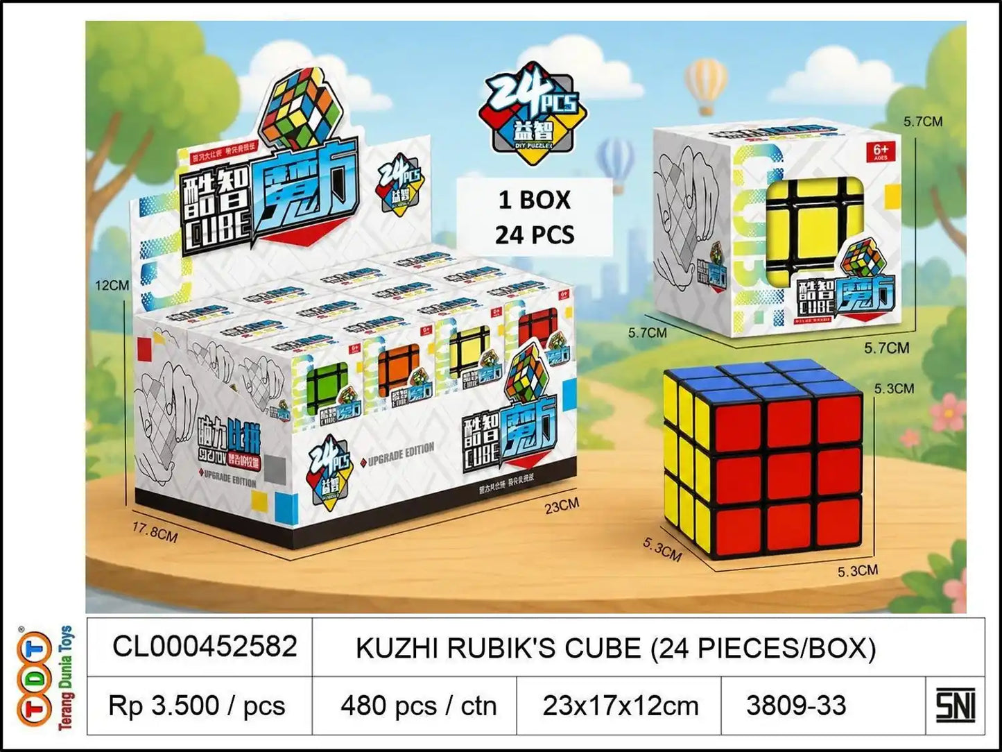 KUZHI RUBIK'S CUBE (24 PIECES/BOX)