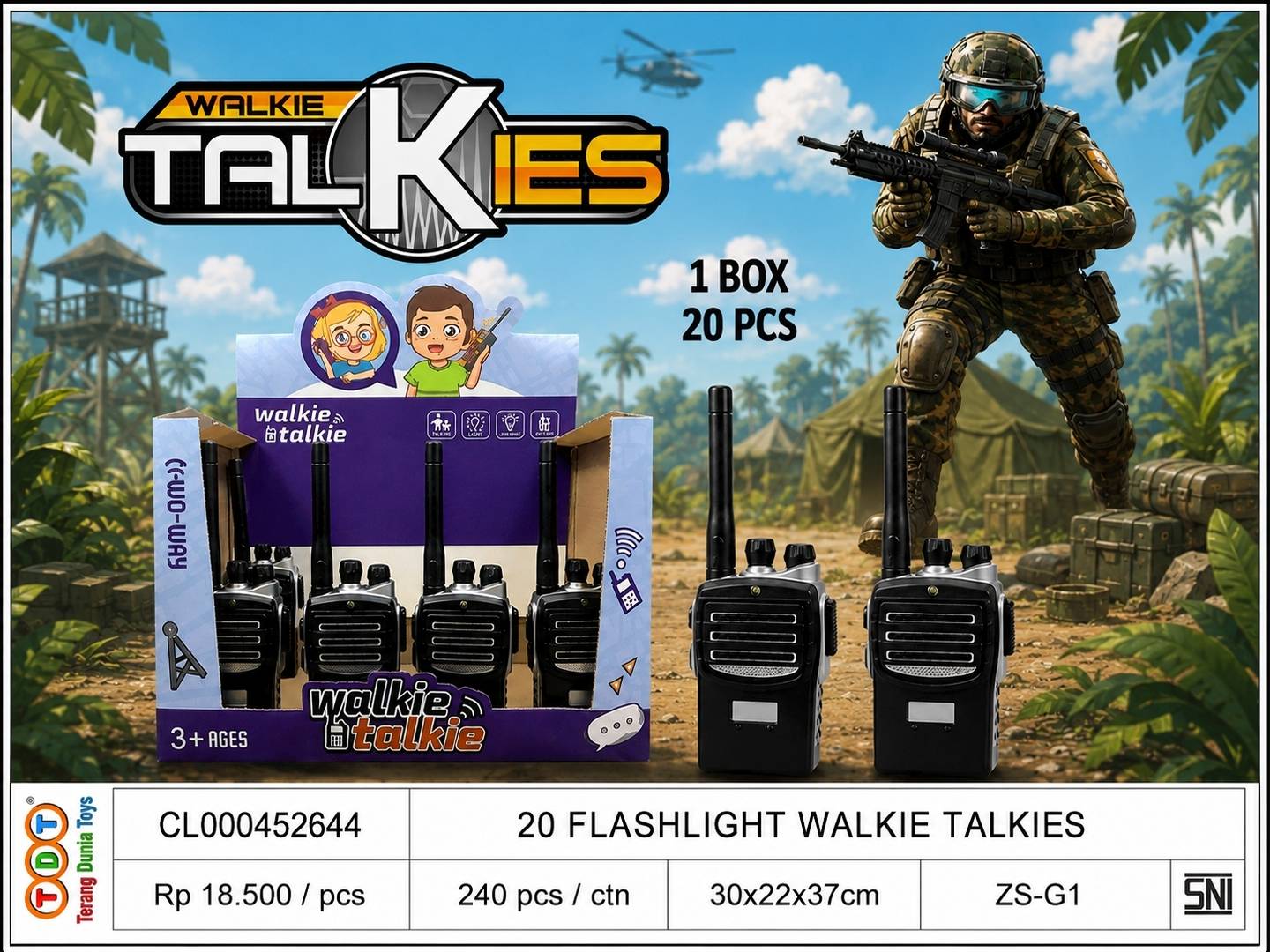 20 FLASHLIGHT WALKIE