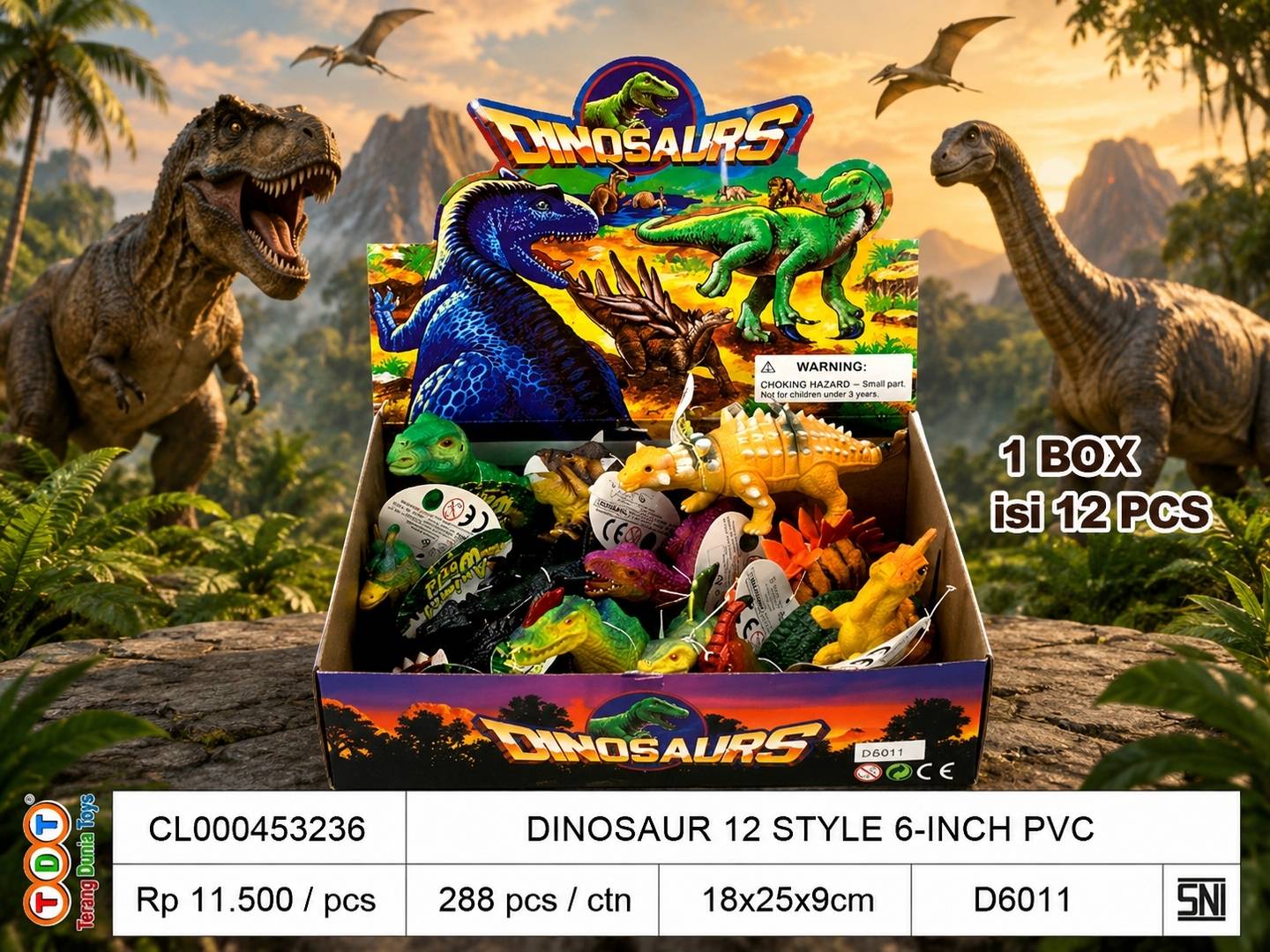 DINOSAUR 12 STYLE 6-