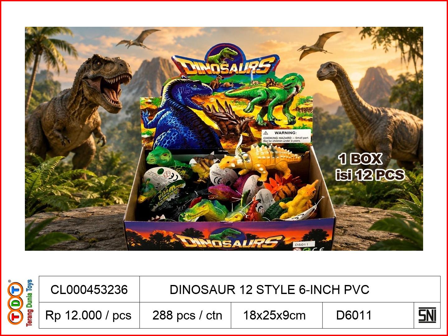 DINOSAUR 12 STYLE 6-
