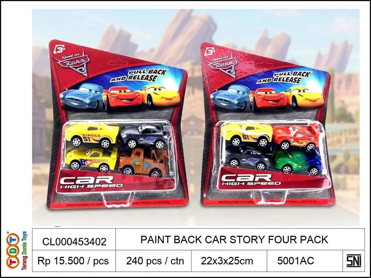PAINT BACK CAR STORY FOUR PACK