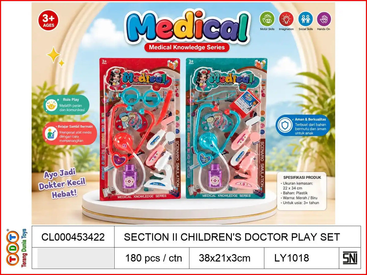SECTION II CHILDREN'S DOCTOR PLAY SET

TAGS : PLAYSET DOKTER DOKTERAN GIGI STETOSKOP SUNTIKAN OBAT SUSTER PERAWAT RUMAH SAKIT KOPER SET MEDIS PEMERIKSAAN EDUKASI