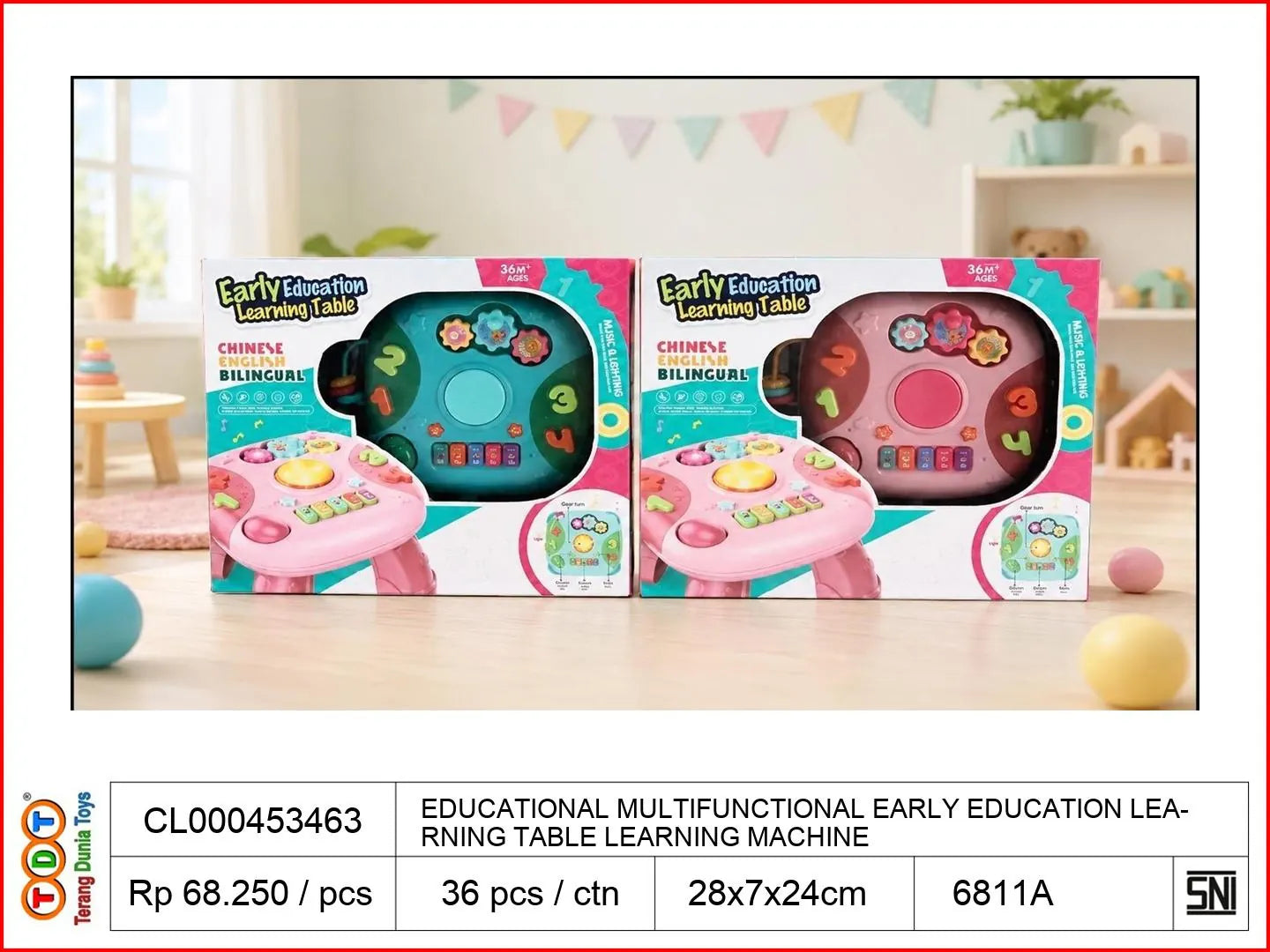 EDUCATIONAL MULTIFUNCTIONAL EARLY EDUCATION LEARNING TABLE LEARNING MACHINE
