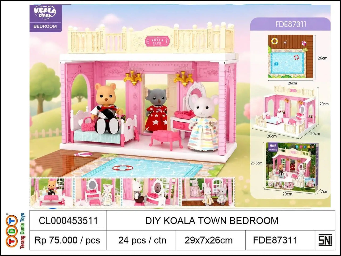 DIY KOALA/RABBIT TOWN BEDROOM