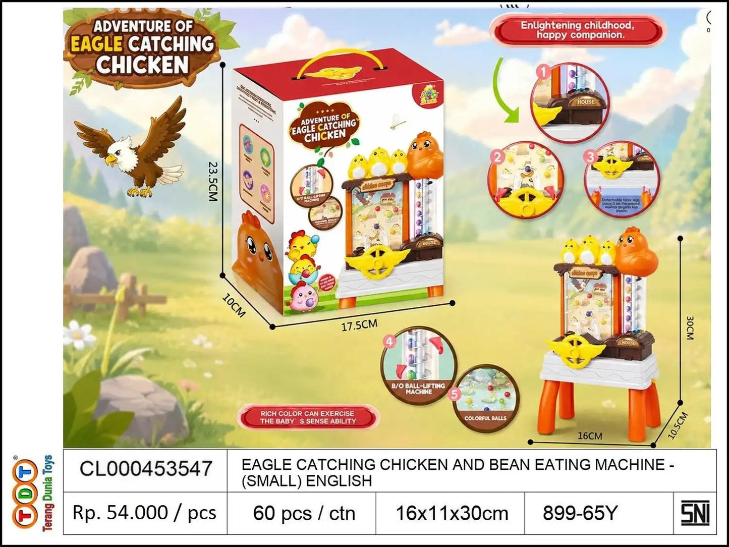EAGLE CATCHING CHICKEN AND BEAN EATING MACHINE (SMALL) ENGLISH