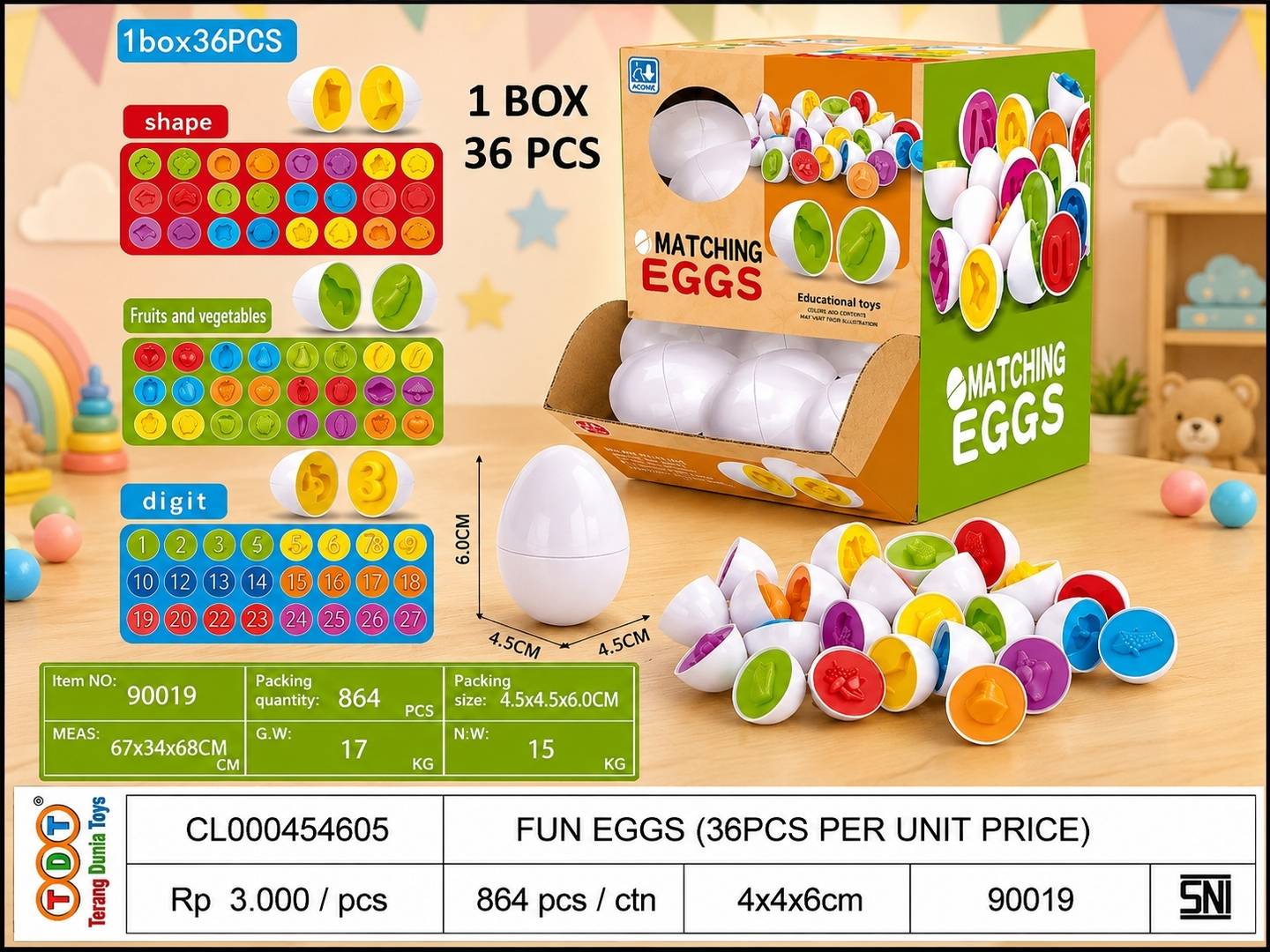 FUN EGGS (36PCS PER