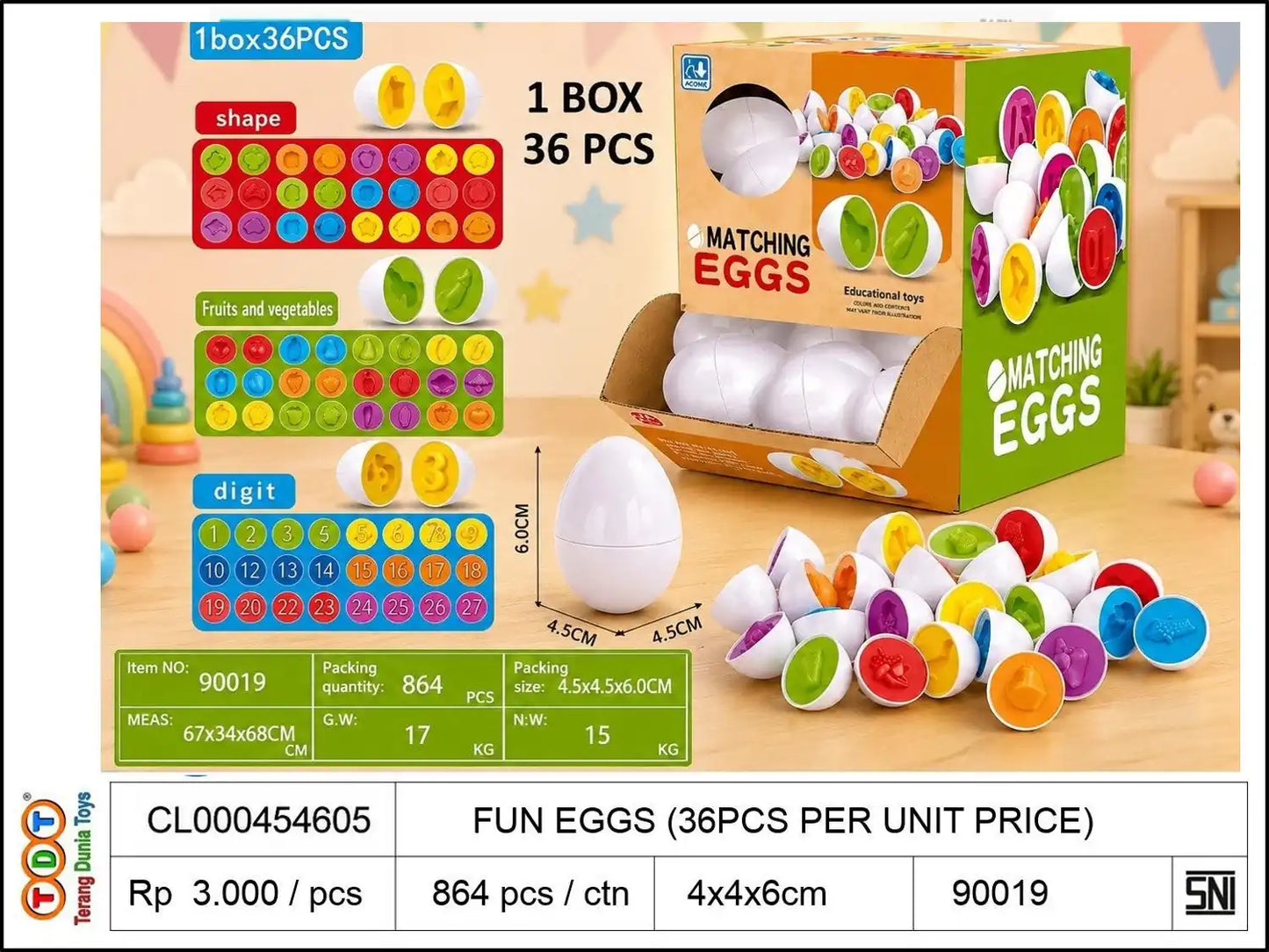 FUN EGGS (36PCS PER UNIT PRICE)