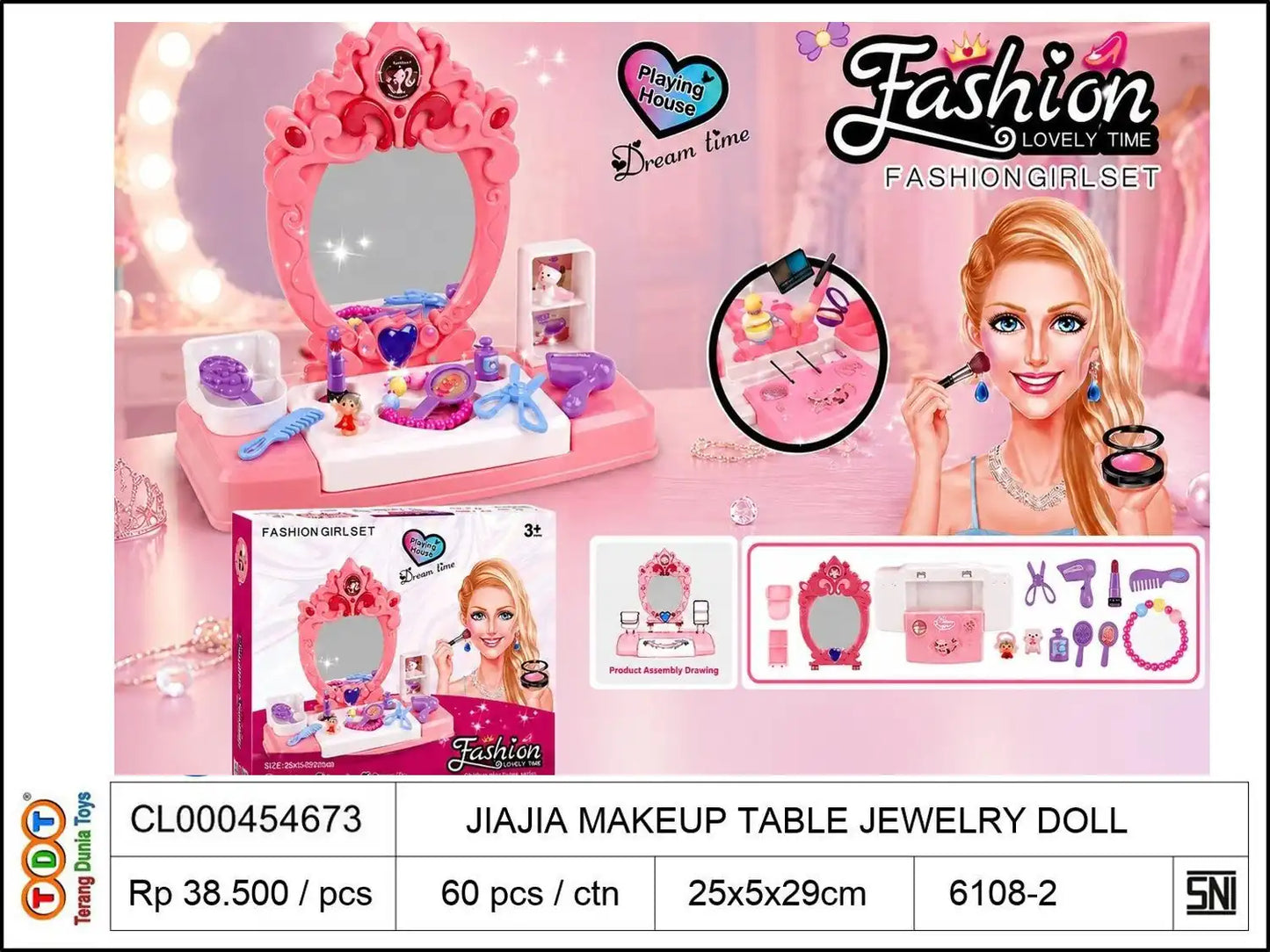 JIAJIA MAKEUP TABLE JEWELRY DOLL