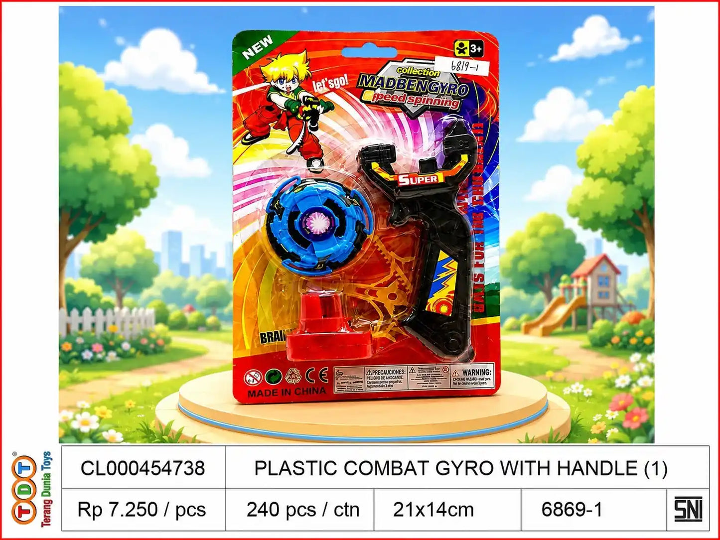PLASTIC COMBAT GYRO WITH HANDLE (1)