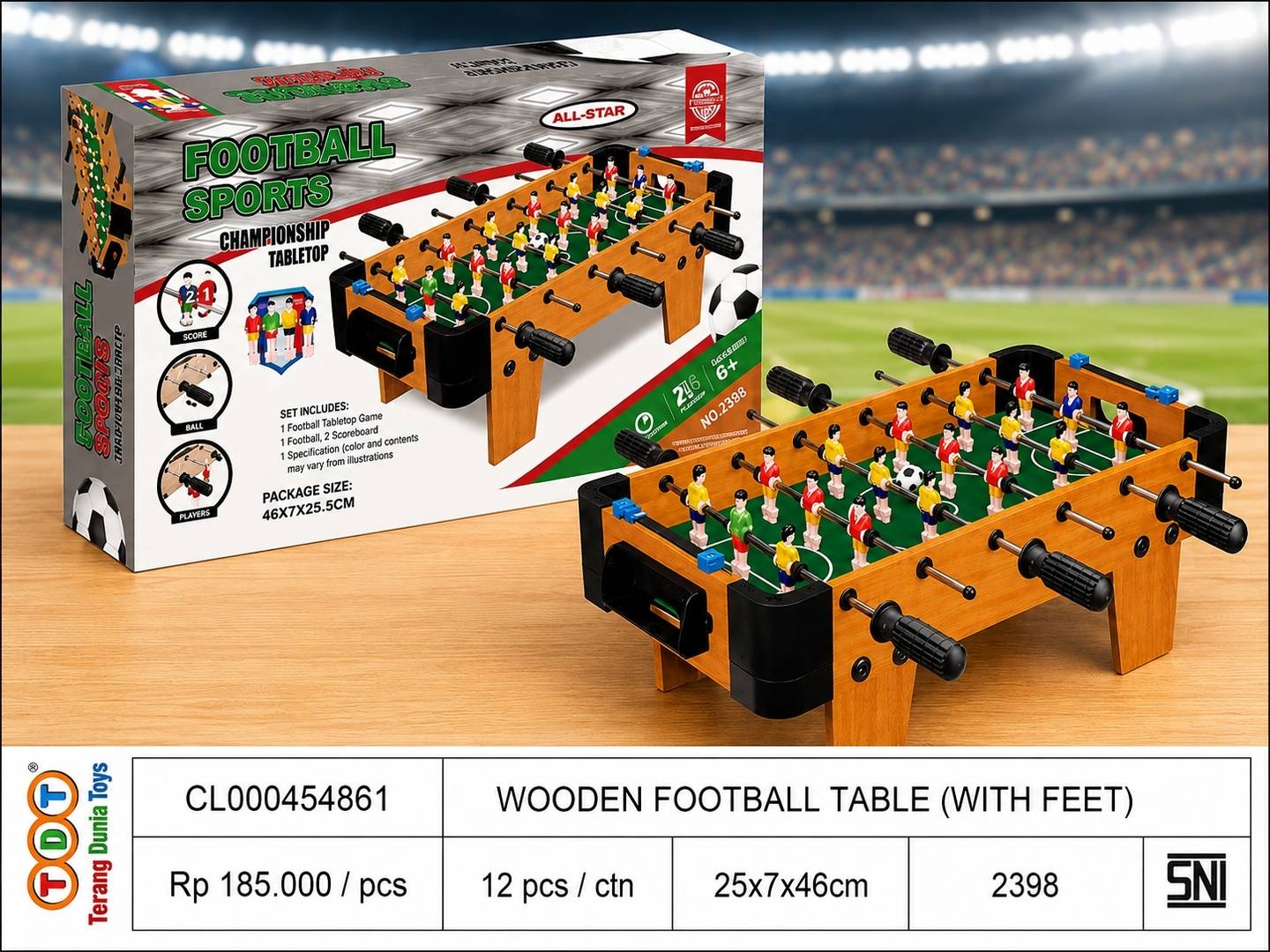 WOODEN FOOTBALL TABL
