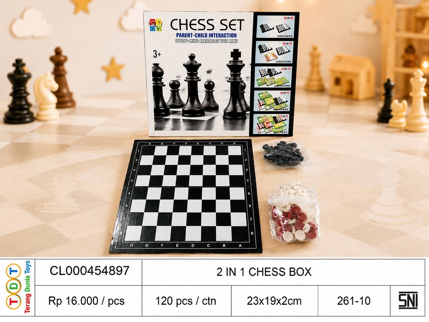 2 IN 1 CHESS BOX