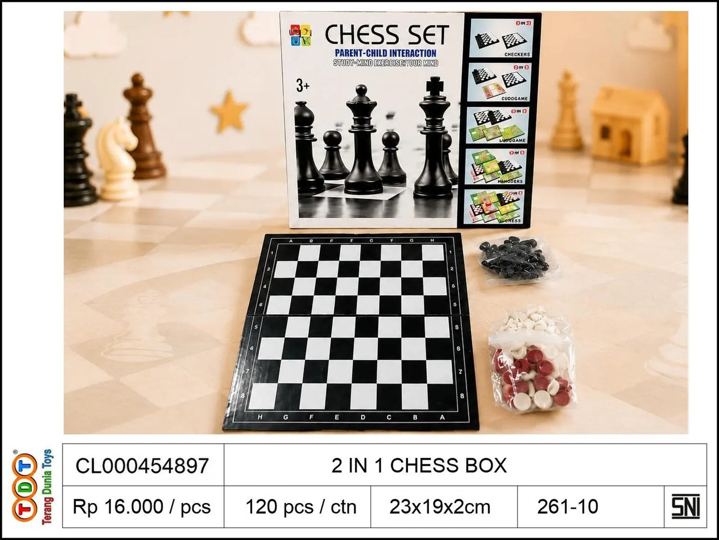 2 IN 1 CHESS BOX