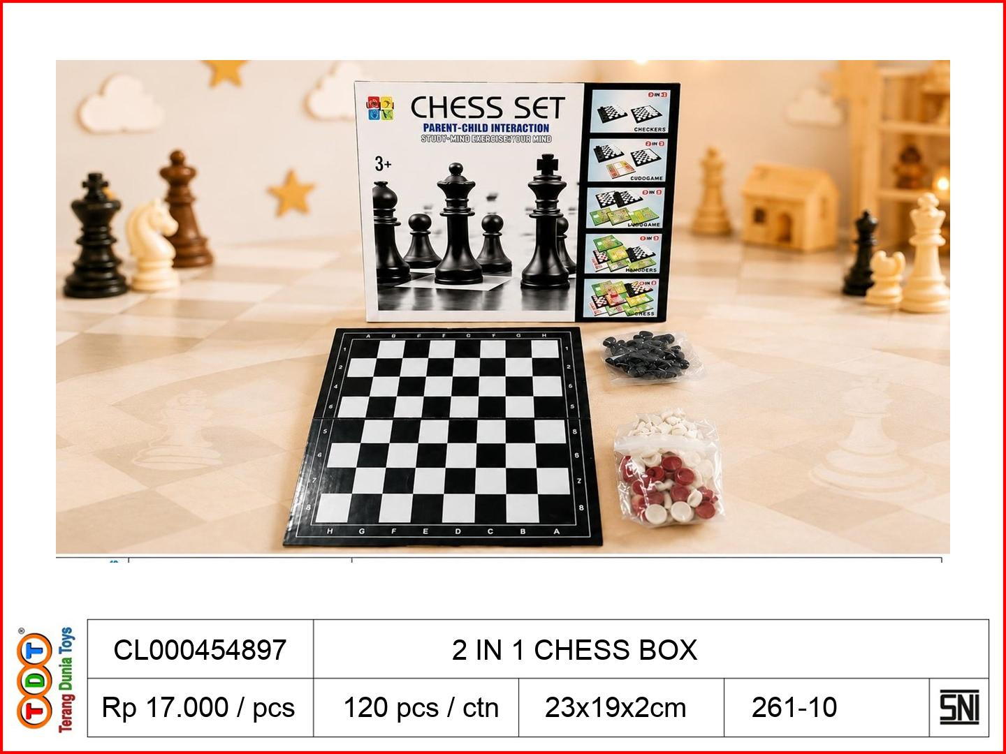 2 IN 1 CHESS BOX