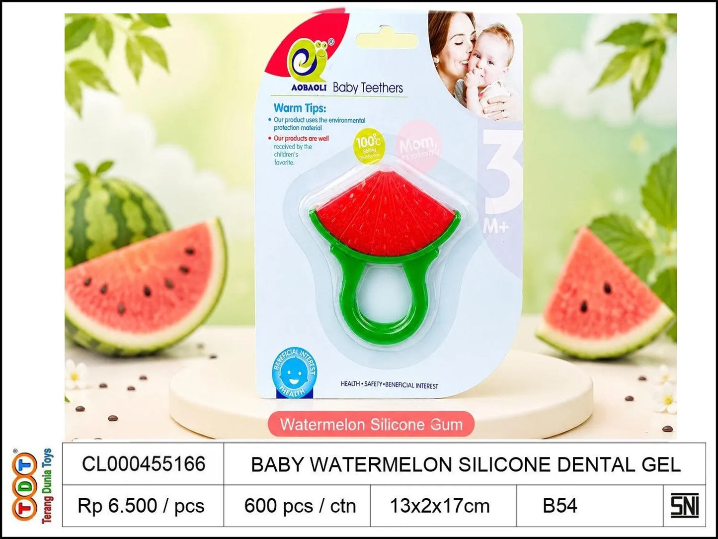 BABY WATERMELON SILICON TEETHER