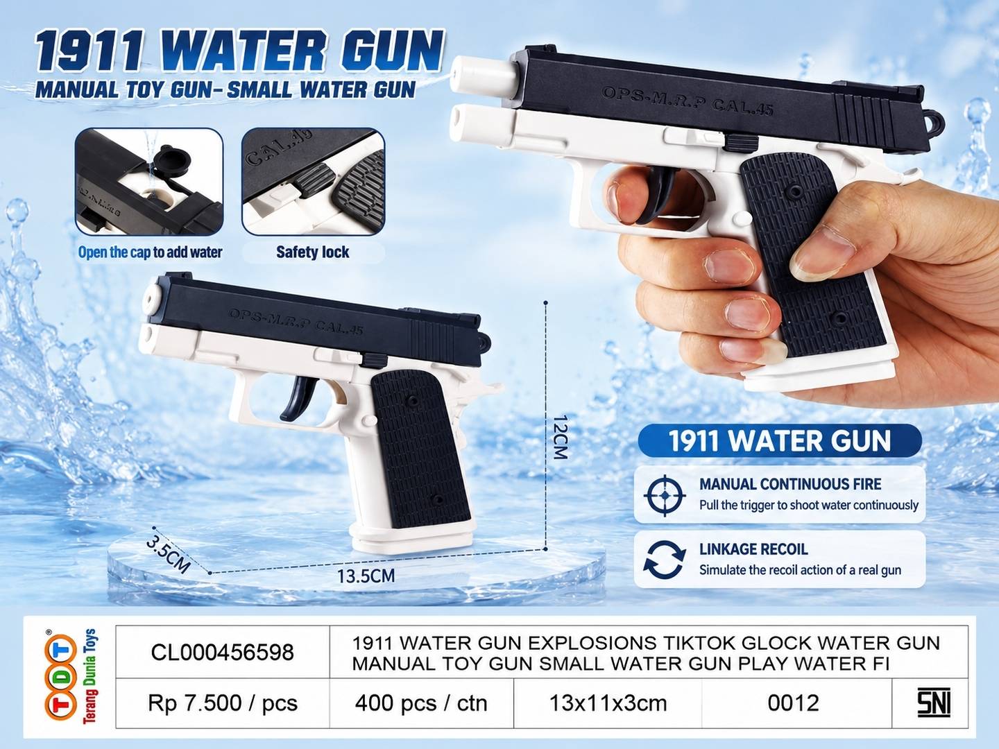 1911 WATER GUN EXPLO