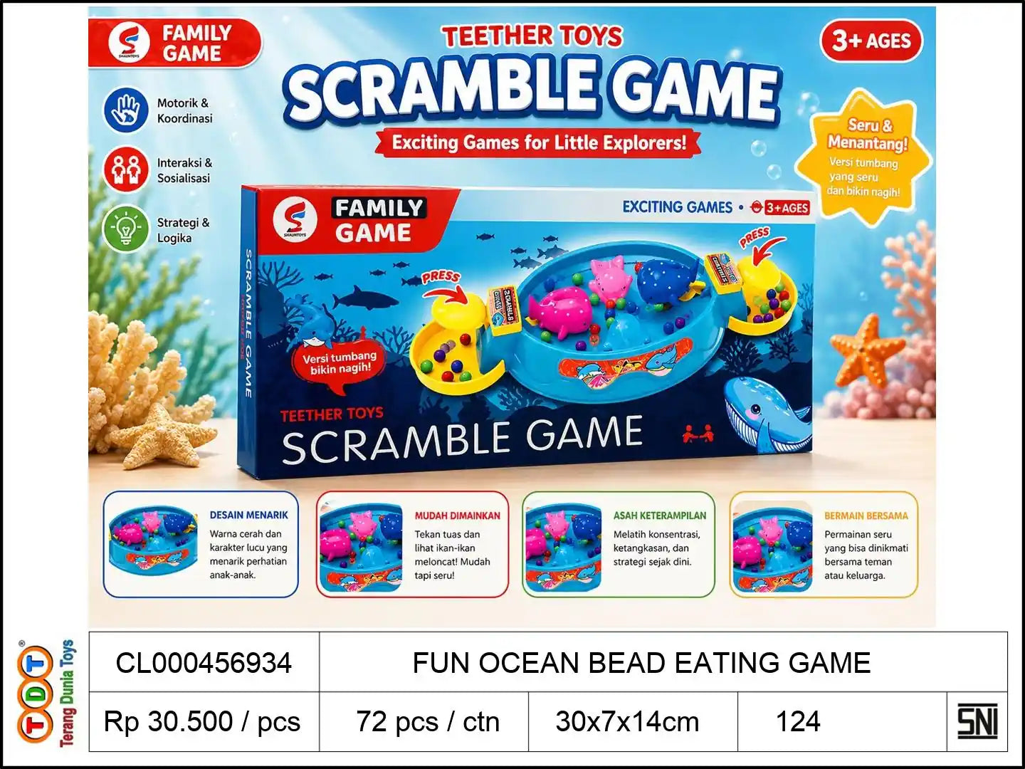 FUN OCEAN BEAD EATING GAME