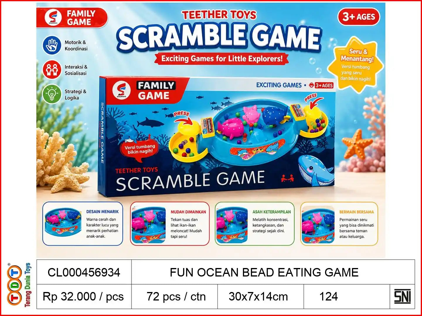 FUN OCEAN BEAD EATING GAME