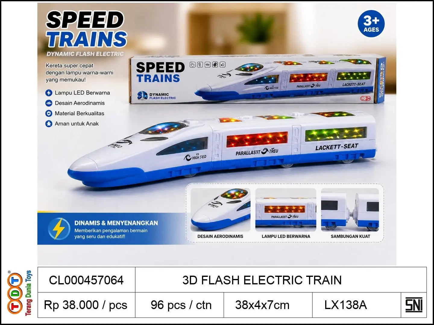 3D FLASH ELECTRIC TRAIN