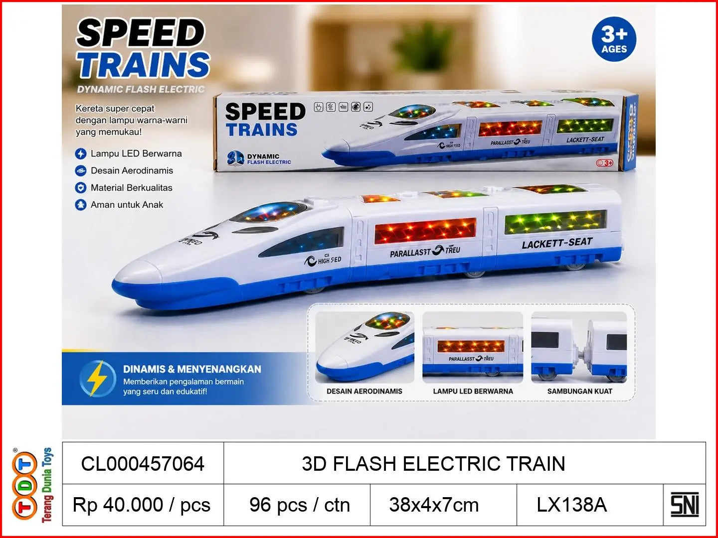 3D FLASH ELECTRIC TRAIN