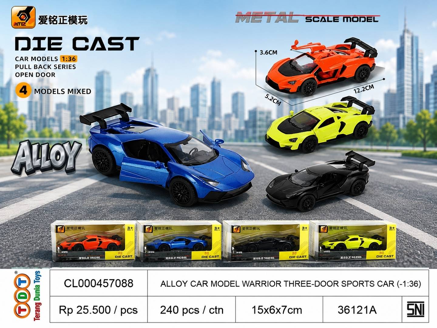 ALLOY CAR MODEL WARR