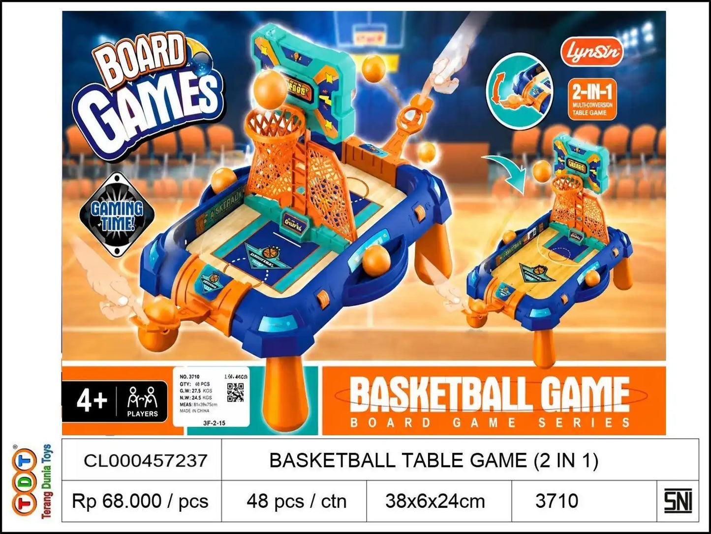 BASKETBALL TABLE GAME (2 IN 1)
