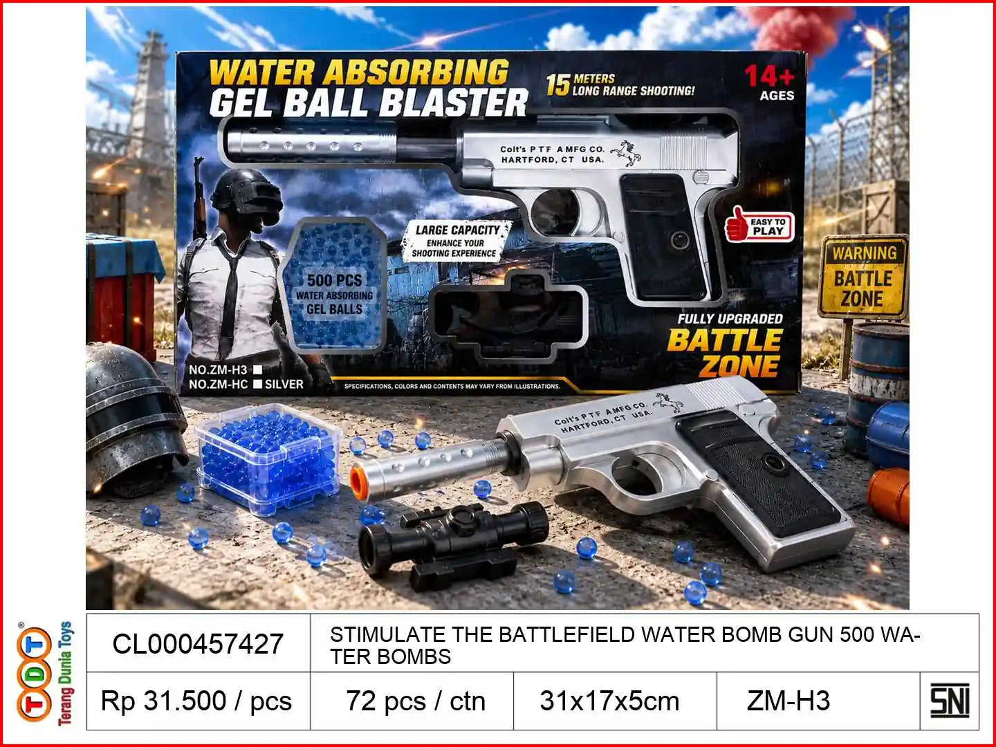STIMULATE THE BATTLEFIELD WATER BOMB GUN WITH 500 WATER BOMBS