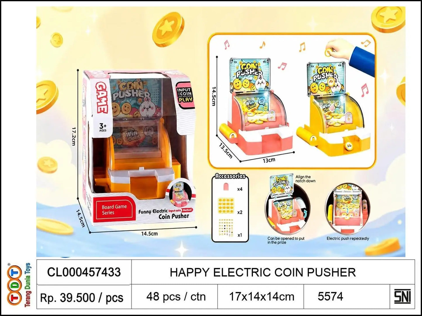 HAPPY ELECTRIC COIN PUSHER