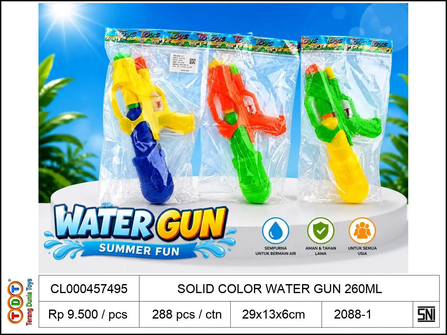 SOLID COLOR WATER GUN 260ML