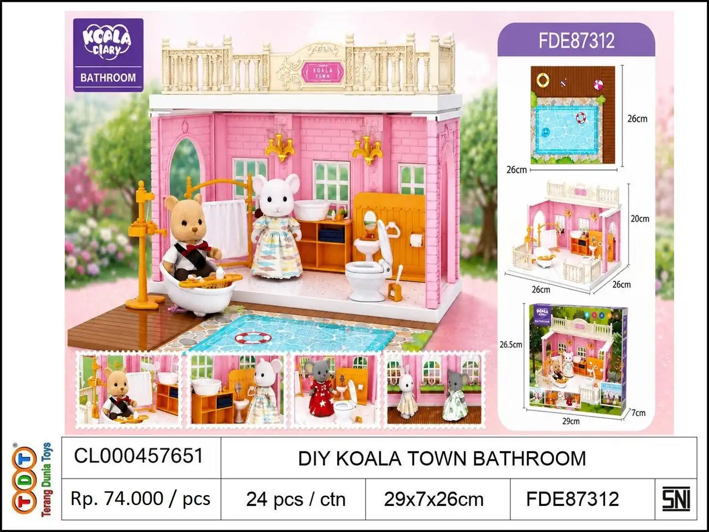 DIY KOALA/RABBIT TOWN BATHROOM