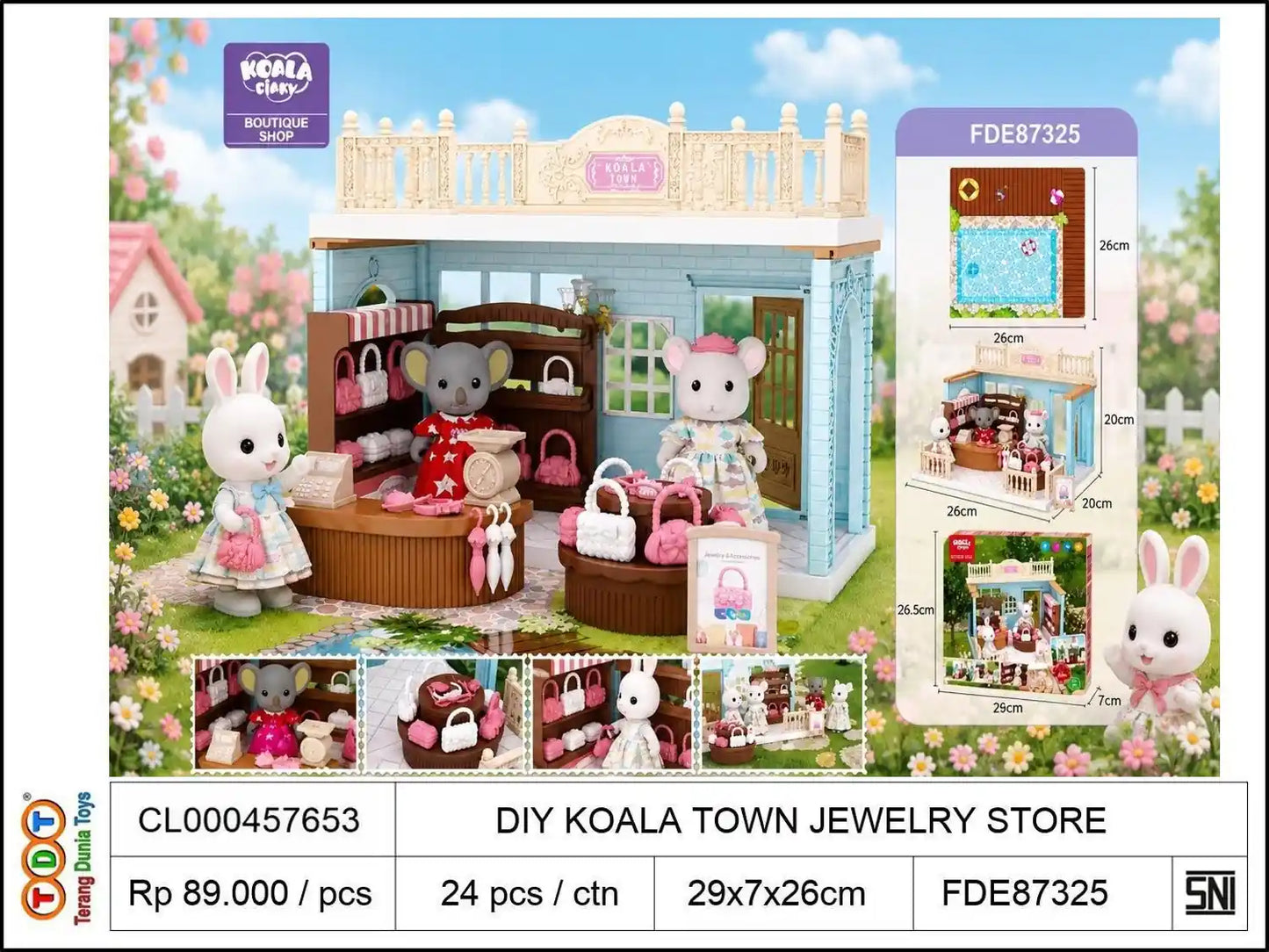 DIY KOALA/RABBIT TOWN JEWELRY STORE