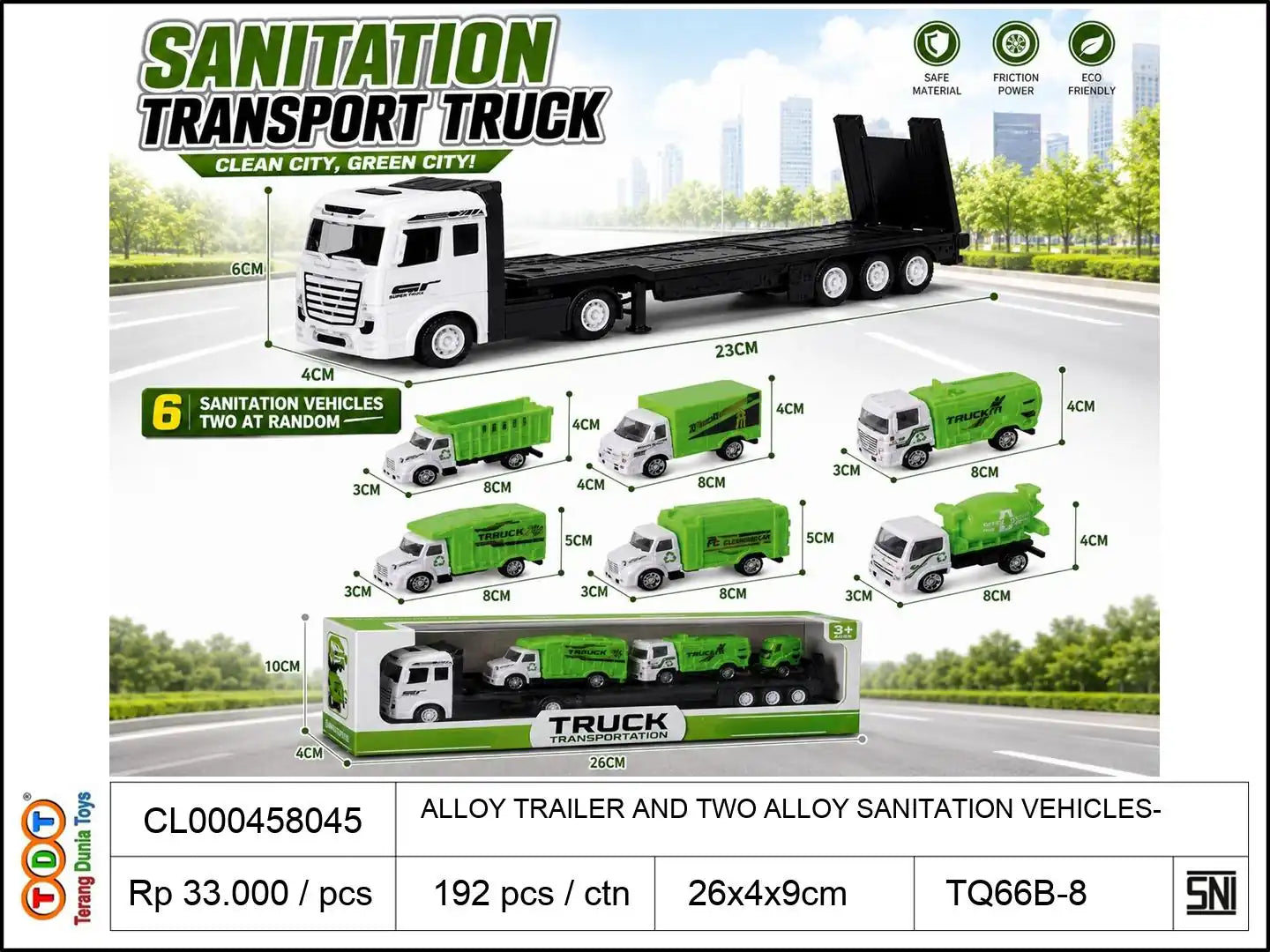 ALLOY TRAILER AND TWO ALLOY SANITATION VEHICLES