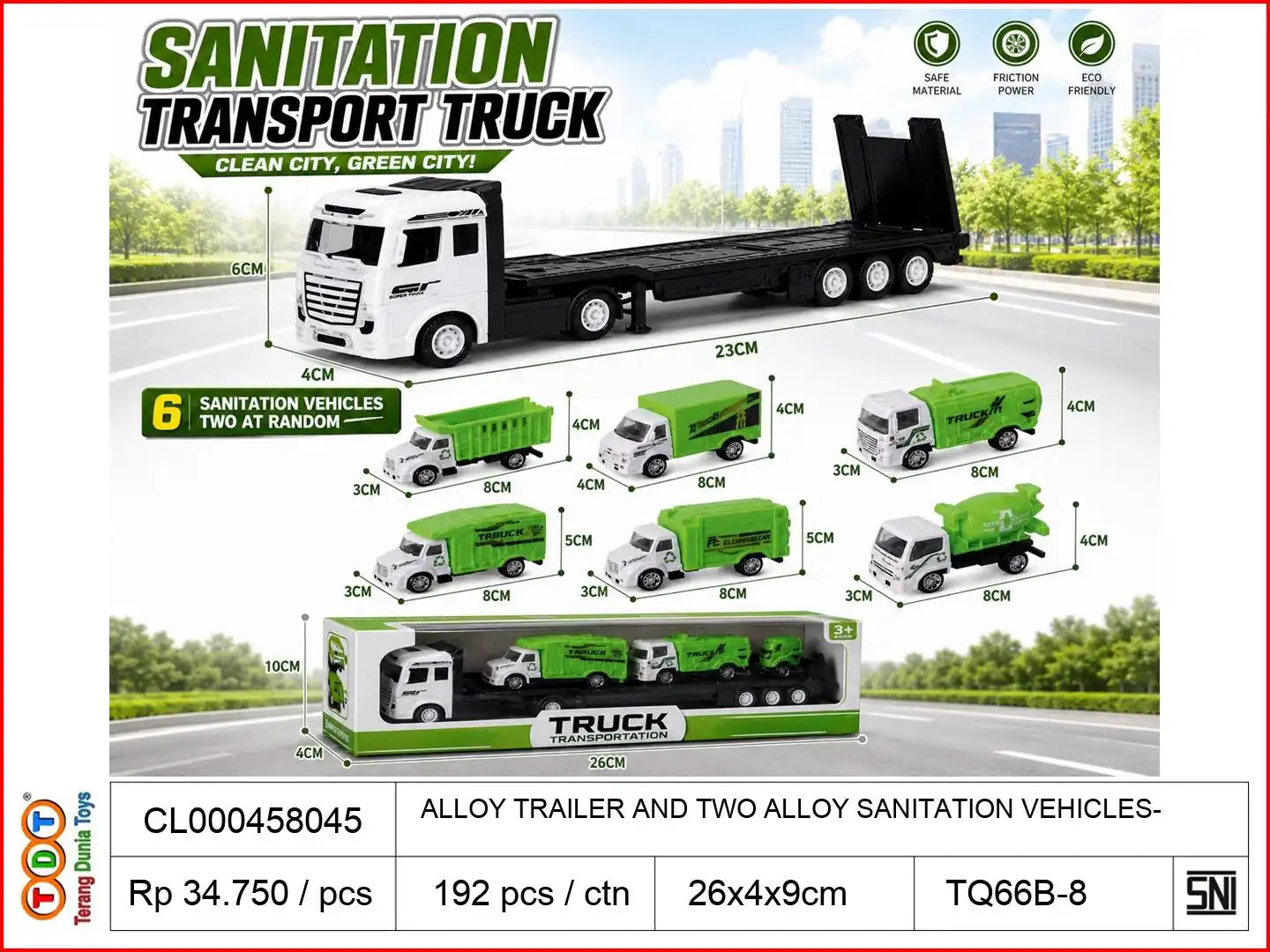 ALLOY TRAILER AND TWO ALLOY SANITATION VEHICLES