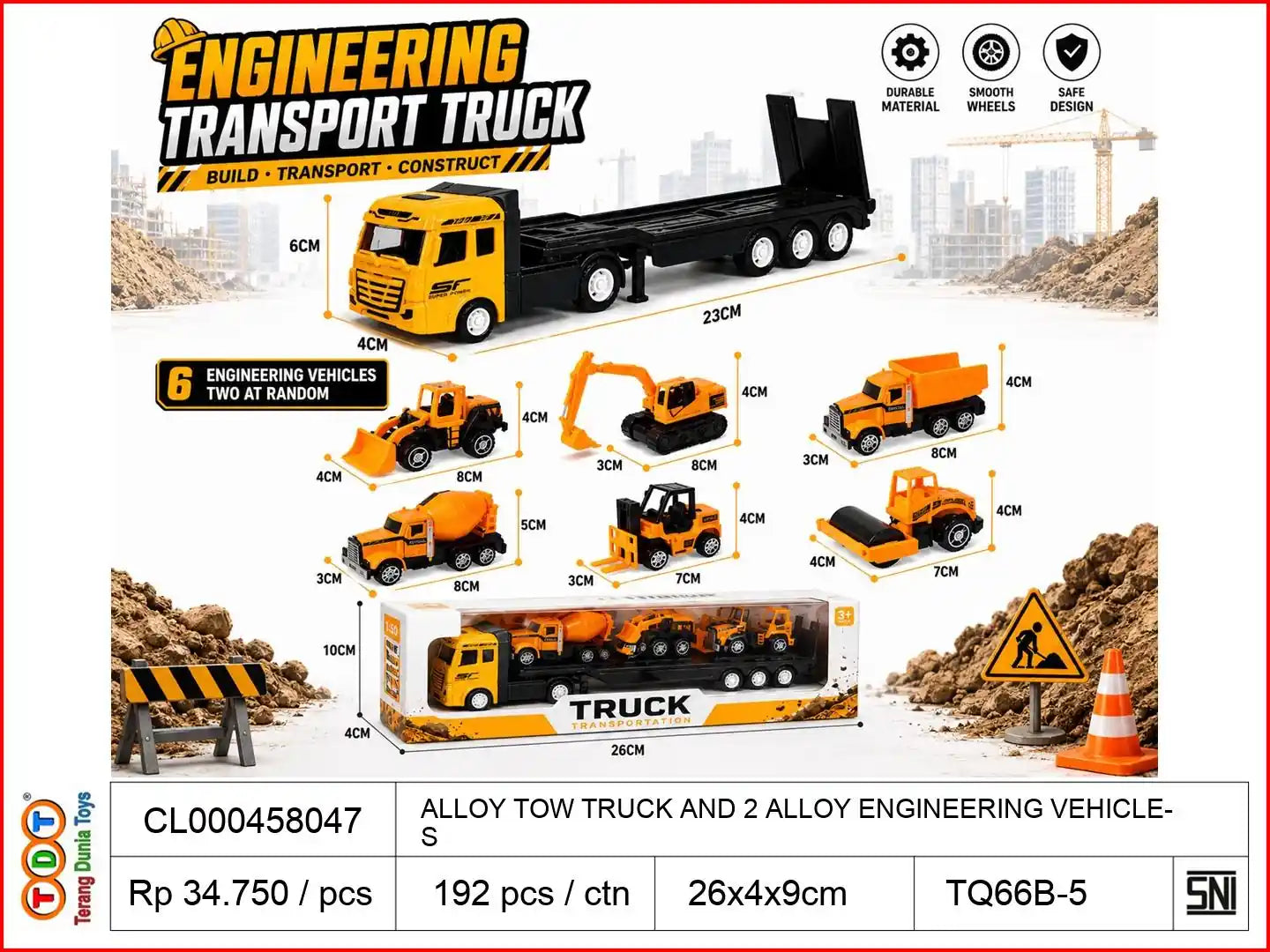 ALLOY TOW TRUCK AND 2 ALLOY ENGINEERING VEHICLES
