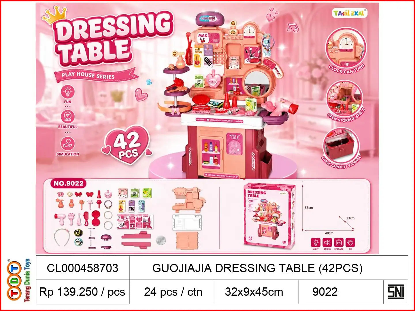 GUOJIAJIA DRESSING TABLE (42PCS)

TAGS: MAKEUP SALON MEJA RIAS