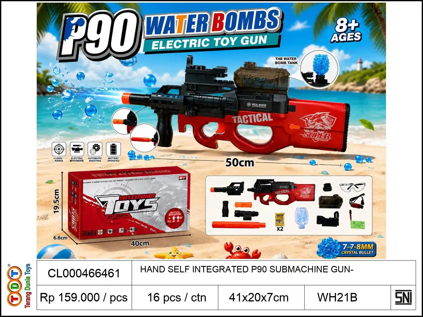 HAND SELF INTEGRATED P90 SUBMACHINE GUN