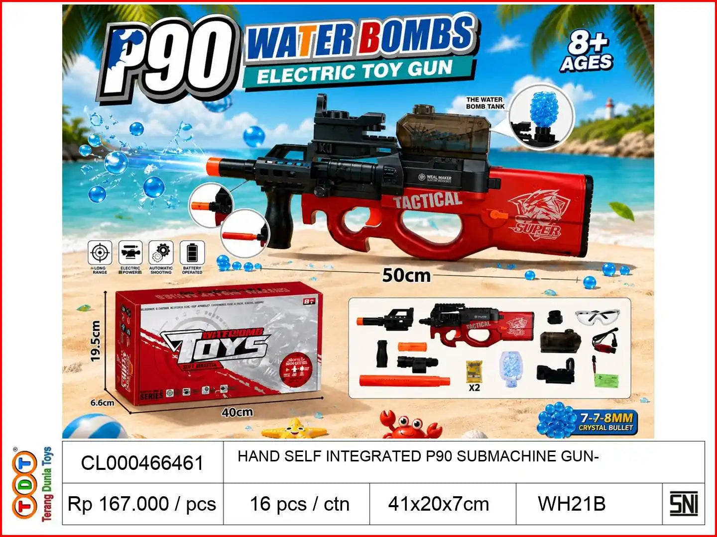 HAND SELF INTEGRATED P90 SUBMACHINE GUN