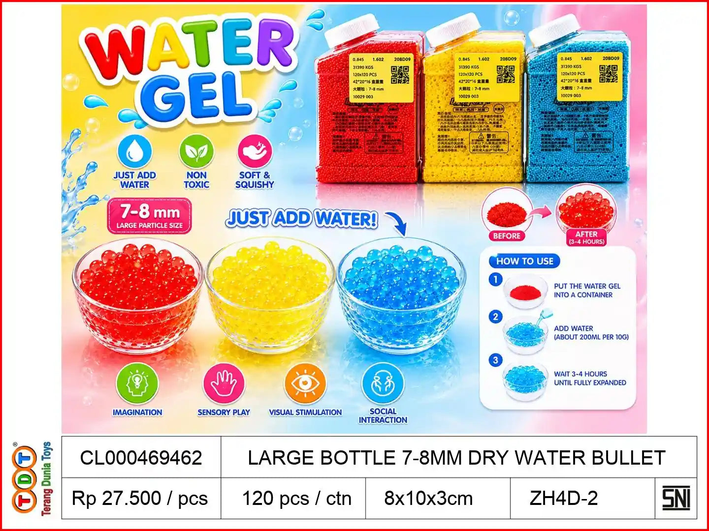 LARGE BOTTLE 7-8MM DRY WATER BULLET