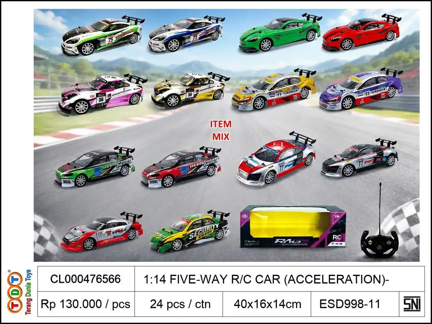 1:14 FIVE-WAY REMOTE CONTROL CAR (ACCELERATION)(1:14 REMOTE CONTROL CAR 1:14 HIGH-SPEED CAR FIVE-WAY REMOTE CONTROL RACING CAR FIVE-WAY REMOTE CONTR