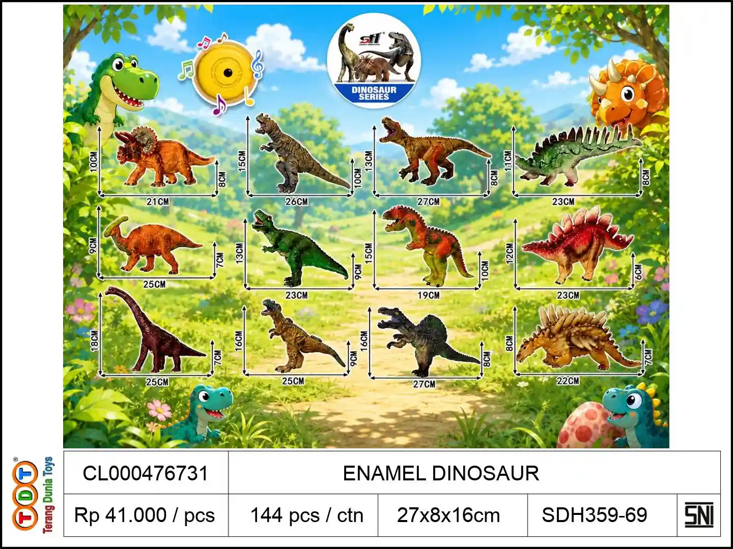 ENAMEL DINOSAUR