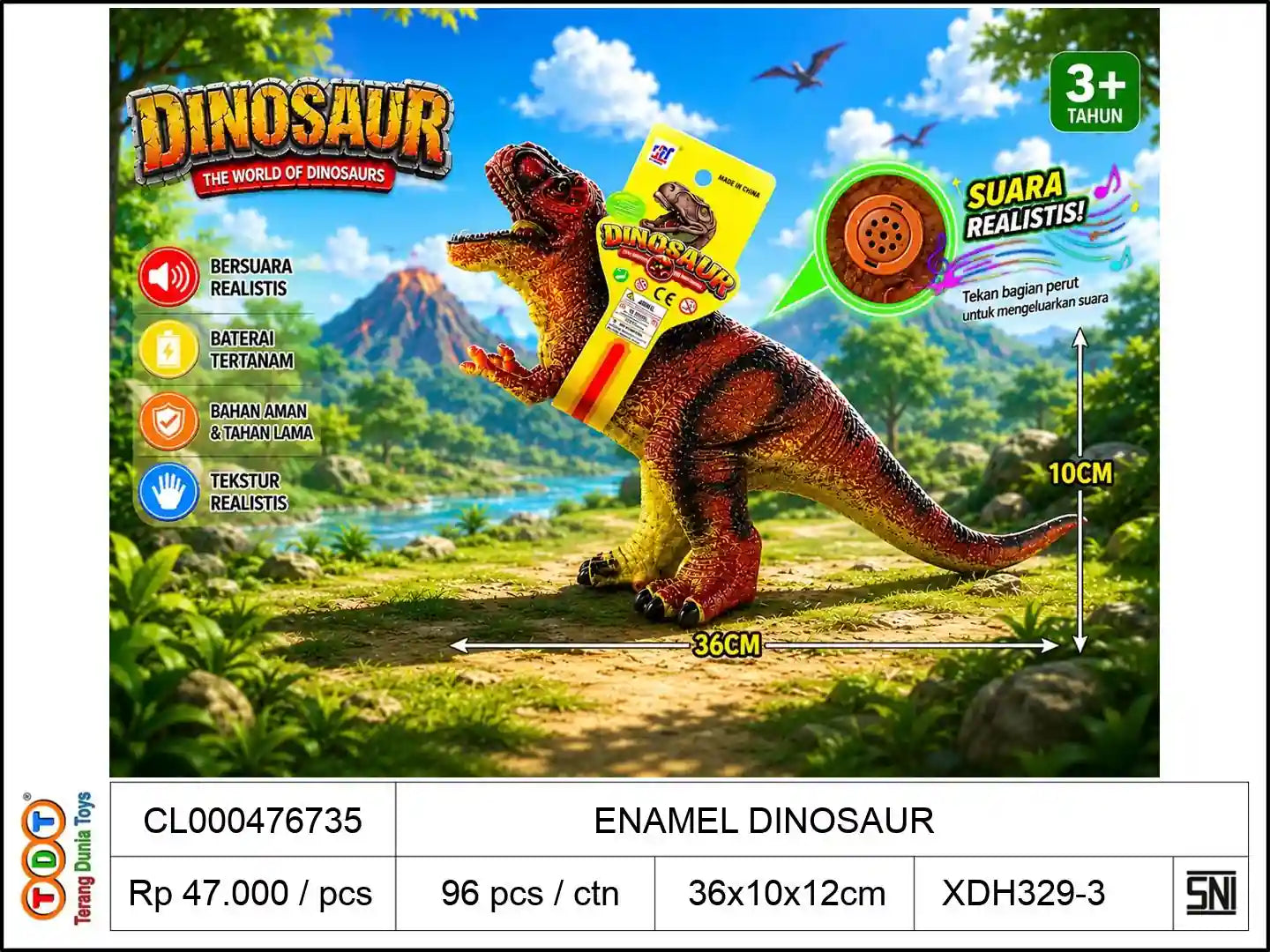 ENAMEL DINOSAUR