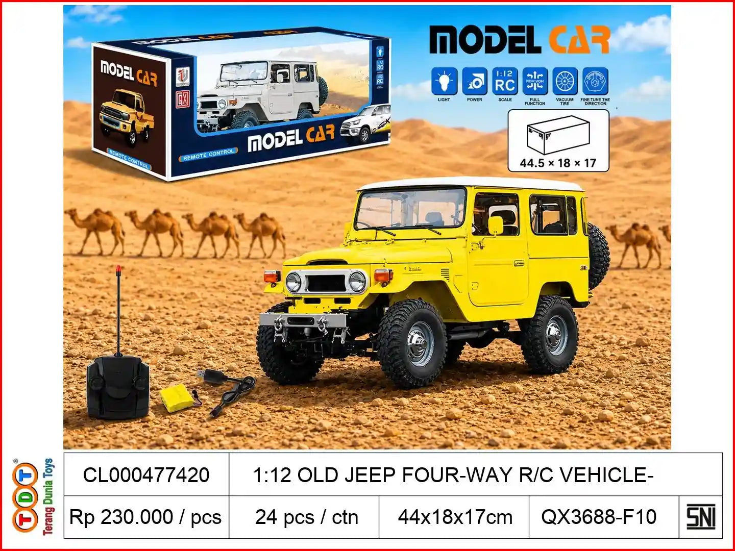 1:12 OLD JEEP FOUR-WAY REMOTE CONTROL VEHICLE