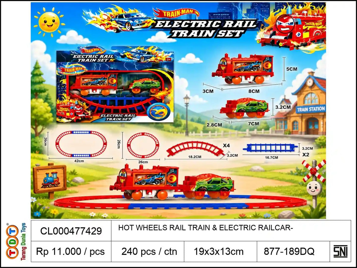 HOT WHEELS RAIL TRAIN & ELECTRIC RAILCAR