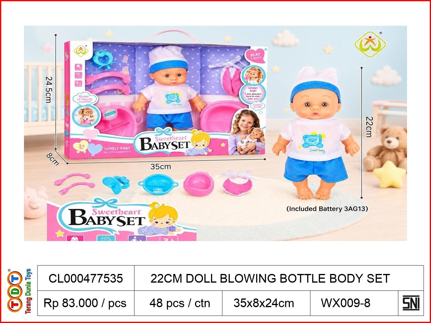 22CM DOLL BLOWING BO