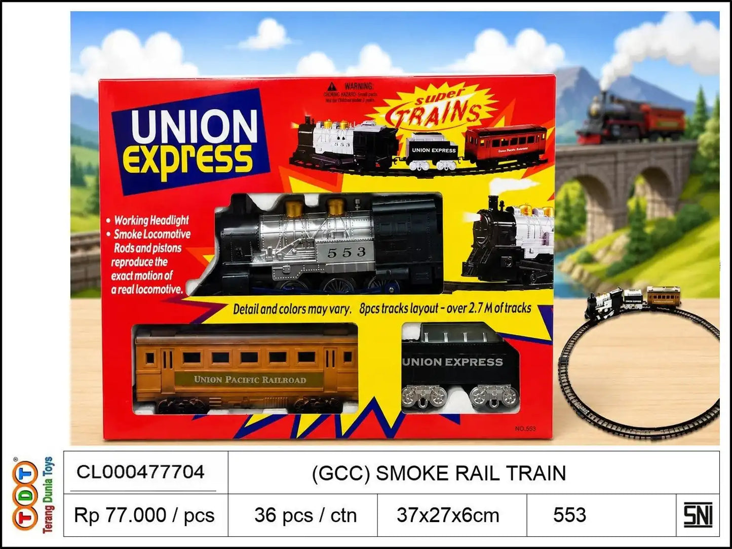(GCC) SMOKE RAIL TRAIN